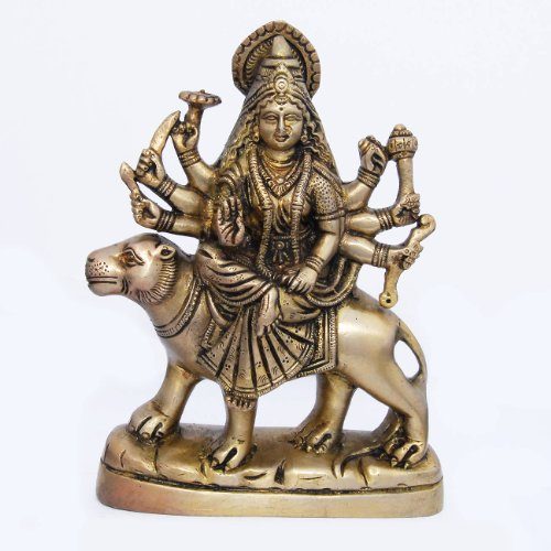 Religise-Geschenke-Gttin-Durga-Messing-Skulptur-Sitzt-Auf-Lwen-14-cm-0 Religise-Geschenke-Gttin-Durga-Messing-Skulptur-Sitzt-Auf-Lwen-14-cm-0