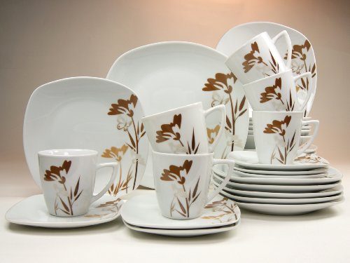 Square-Classico-Natur-Dekor-Kombi-Service-30-teilig-Neu-Eckig-Porzellan-Geschirr-Set-6-Personen-0 Square-Classico-Natur-Dekor-Kombi-Service-30-teilig-Neu-Eckig-Porzellan-Geschirr-Set-6-Personen-0