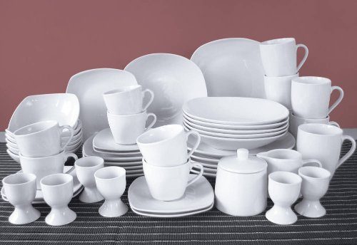 Square-Weiss-Kombi-Service-50-teilig-Neu-Eckig-Porzellan-Geschirr-Set-6-Personen-0 Square-Weiss-Kombi-Service-50-teilig-Neu-Eckig-Porzellan-Geschirr-Set-6-Personen-0