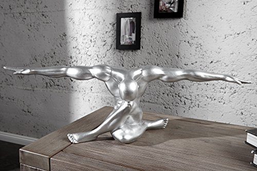 Statue-Muskel-Athlet-BOLT-silber-62cm-Sportler-Pose-Deko-Figur-Dekoration-0 Statue-Muskel-Athlet-BOLT-silber-62cm-Sportler-Pose-Deko-Figur-Dekoration-0