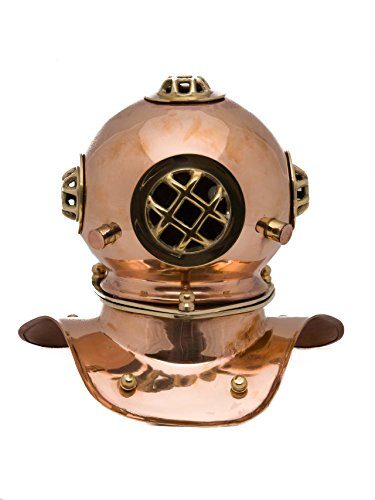 Taucherhelm-Kupfer-20cm-Maritim-Taucherglocke-diving-helmet-Helm-antik-Stil-0 Taucherhelm-Kupfer-20cm-Maritim-Taucherglocke-diving-helmet-Helm-antik-Stil-0