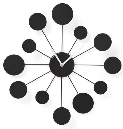 Wanduhr-Water-Lily-schwarz-Uhr-0 Wanduhr-Water-Lily-schwarz-Uhr-0