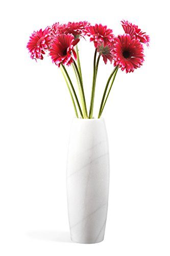 Weier-Marmor-Vase-massiv-runde-Bodenvase-oder-Standvase-edler-Weiss-Marmor-Unikat-aus-Naturstein-Mae-H-1036cm-Gewicht-ca-8-kg-0 Weier-Marmor-Vase-massiv-runde-Bodenvase-oder-Standvase-edler-Weiss-Marmor-Unikat-aus-Naturstein-Mae-H-1036cm-Gewicht-ca-8-kg-0