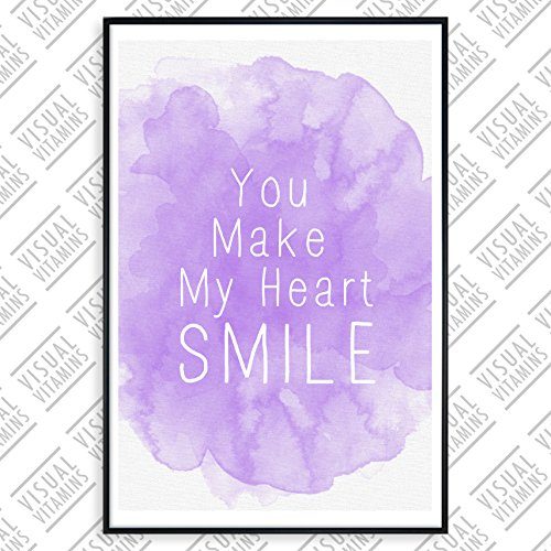 You-make-my-heart-smile-Visual-Vitamins-Poster-Top-Qualitt-Schweres-200gqm-Glossy-Fotopapier-Motivation-und-Inspiration-914-x-61-cm-0 You-make-my-heart-smile-Visual-Vitamins-Poster-Top-Qualitt-Schweres-200gqm-Glossy-Fotopapier-Motivation-und-Inspiration-914-x-61-cm-0
