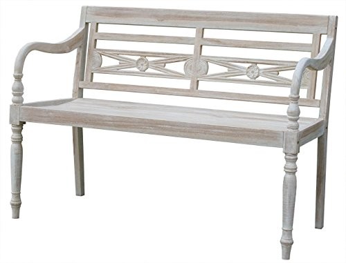 KMH-2-sitzer-Gartenbank-im-Shabby-Chic-Stil-whitewashed-ECHT-TEAK-102142-0 KMH-2-sitzer-Gartenbank-im-Shabby-Chic-Stil-whitewashed-ECHT-TEAK-102142-0
