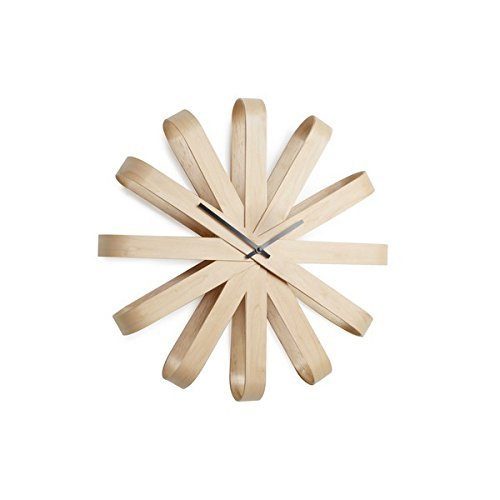 Umbra-118071-390-Ribbon-Wanduhr-natur-0 Umbra-118071-390-Ribbon-Wanduhr-natur-0