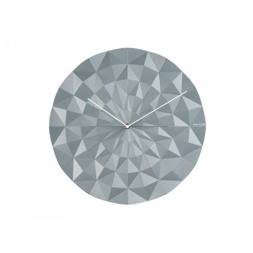 Wanduhr-Facet-grau-von-Karlsson-0 Wanduhr-Facet-grau-von-Karlsson-0