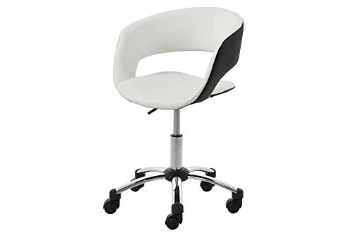 AC-Design-Furniture-0000056662-Brostuhl-Jack-Sitz-lederlook-wei-PU-Rckenteil-schwarz-PU-Gestell-chrom-860-x-560-x-540-cm-0 AC-Design-Furniture-0000056662-Brostuhl-Jack-Sitz-lederlook-wei-PU-Rckenteil-schwarz-PU-Gestell-chrom-860-x-560-x-540-cm-0