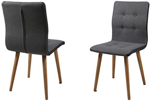 AC-Design-Furniture-H000014095-Esszimmerstuhl-2-er-Set-Charlotte-SitzRcken-Stoff-Seiten-dunkelgrau-knpfen-hellgrau-0 AC-Design-Furniture-H000014095-Esszimmerstuhl-2-er-Set-Charlotte-SitzRcken-Stoff-Seiten-dunkelgrau-knpfen-hellgrau-0