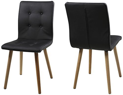 AC-Design-Furniture-H000014145-Esszimmerstuhl-2-er-Set-Charlotte-SitzLederlook-Gestell-aus-Massivholz-Eiche-schwarz-0 AC-Design-Furniture-H000014145-Esszimmerstuhl-2-er-Set-Charlotte-SitzLederlook-Gestell-aus-Massivholz-Eiche-schwarz-0