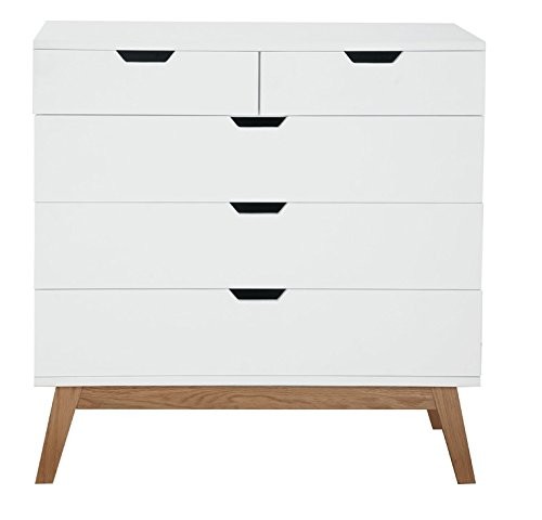 AC-Design-Furniture-H000014405-Kommode-Dorte-90-x-90-x-48-cm-3--2-Schubladen-Holz-lackiert-wei-matt-0