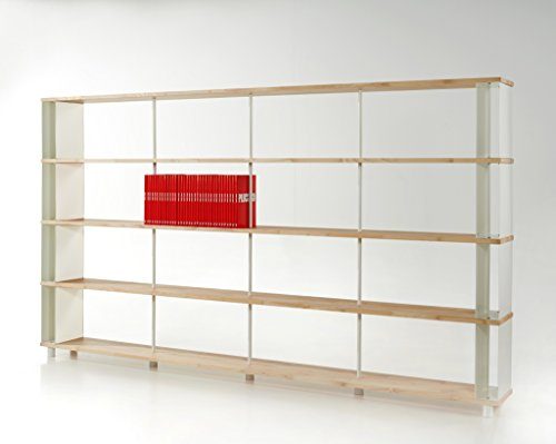 Bcherregal-SKAFFALEGNO-MASSIVHOLZ-kombinierbare-Regal-Wand-Design-Einlegebden-Made-in-ITALY-cm-H-171-X-150-0 Bcherregal-SKAFFALEGNO-MASSIVHOLZ-kombinierbare-Regal-Wand-Design-Einlegebden-Made-in-ITALY-cm-H-171-X-150-0