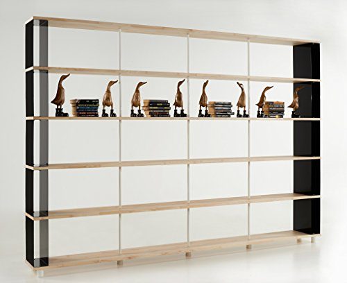 Bcherregal-SKAFFALEGNO-MASSIVHOLZ-kombinierbare-Regal-Wand-Design-Einlegebden-Made-in-ITALY-cm-H-211-X-300-0 Bcherregal-SKAFFALEGNO-MASSIVHOLZ-kombinierbare-Regal-Wand-Design-Einlegebden-Made-in-ITALY-cm-H-211-X-300-0