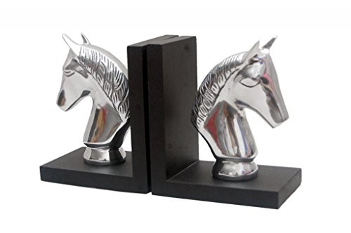 Homescapes-Ausgefallene-Buchsttzen-silber-Pferde-Buchsttze-massives-Aluminium-poliert-2-Stck-0 Homescapes-Ausgefallene-Buchsttzen-silber-Pferde-Buchsttze-massives-Aluminium-poliert-2-Stck-0