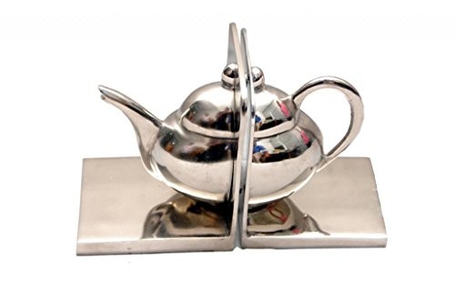 Homescapes-Ausgefallene-Buchsttzen-silber-Teekanne-Buchsttze-massives-Aluminium-poliert-2-Stck-0 Homescapes-Ausgefallene-Buchsttzen-silber-Teekanne-Buchsttze-massives-Aluminium-poliert-2-Stck-0