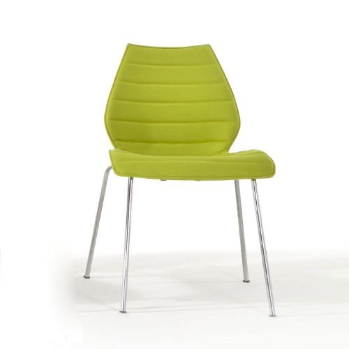 Kartell-Maui-Soft-Stuhl-giftgrn-Stoff-Trevira-Gestell-verchromter-Stahl-0 Kartell-Maui-Soft-Stuhl-giftgrn-Stoff-Trevira-Gestell-verchromter-Stahl-0