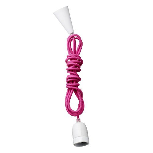 Lampe-Deckenlampe-Unik-Pink-E27-3-m-lang-Textil-Keramik-0 Lampe-Deckenlampe-Unik-Pink-E27-3-m-lang-Textil-Keramik-0