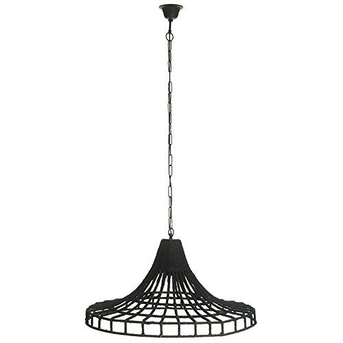 MADAM-STOLTZ-101-11355B-Lampe-Rope-72x36-cm-Metall-Schwarz-umwickelt-0 MADAM-STOLTZ-101-11355B-Lampe-Rope-72x36-cm-Metall-Schwarz-umwickelt-0