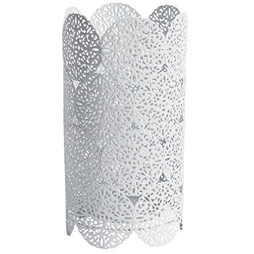 NORDAL--LACE-Glas-Metall-Windlicht-31cm--wei-0 NORDAL--LACE-Glas-Metall-Windlicht-31cm--wei-0