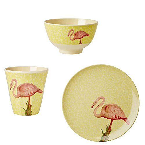 Sparset-Rice-Melamin-Geschirrset-Flamingo-3-teilig-0 Sparset-Rice-Melamin-Geschirrset-Flamingo-3-teilig-0
