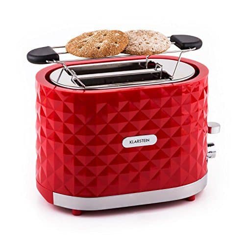 Klarstein-Granada-Rossa-Design-2-Scheiben-Toaster-mit-hbsch-gemusterter-Diamant-Relief-Karo-Oberflche-1000-W-mit-Brtchenaufsatz-stufenloser-Brunung-Auftau-und-Aufwrm-Funktion-rot-0 Klarstein-Granada-Rossa-Design-2-Scheiben-Toaster-mit-hbsch-gemusterter-Diamant-Relief-Karo-Oberflche-1000-W-mit-Brtchenaufsatz-stufenloser-Brunung-Auftau-und-Aufwrm-Funktion-rot-0