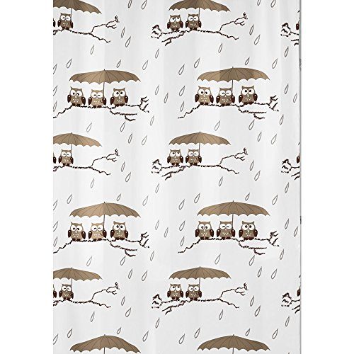 Kleine-Wolke-5222271305-Duschvorhang-Eulen-180-x-200-cm-taupe-0 Kleine-Wolke-5222271305-Duschvorhang-Eulen-180-x-200-cm-taupe-0