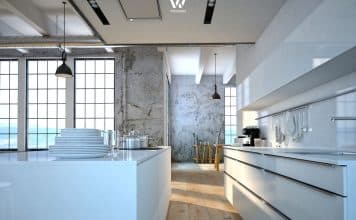 Zeitlos und elegant bietet sich diese Küche zum Kochen an
