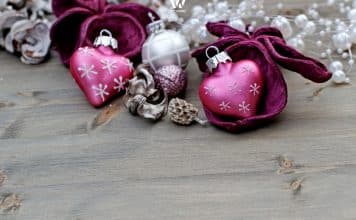 Die kleinen Herzchen versprühen ihre Liebe zum Weihnachtsfest