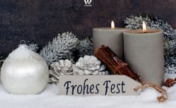 Dezente Farbtöne an Weihnachten können auch überzeugen