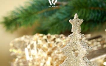 Glitzer-Weihnachtsbaum als Hingucker