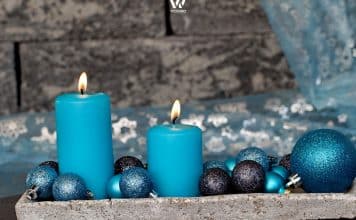 Türkis ist mal eine andere Farbe zu Weihnachten