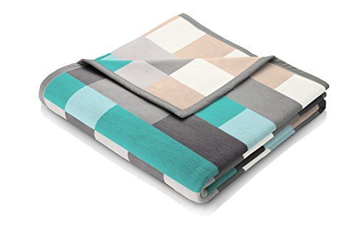 Biederlack-646170-Wohn-und-Kuscheldecke-60--Baumwolle-Samtband-Einfassung-150-x-200-cm-grau-trkis-Exquisite-Baumwolle-Logical-0 Biederlack-646170-Wohn-und-Kuscheldecke-60--Baumwolle-Samtband-Einfassung-150-x-200-cm-grau-trkis-Exquisite-Baumwolle-Logical-0