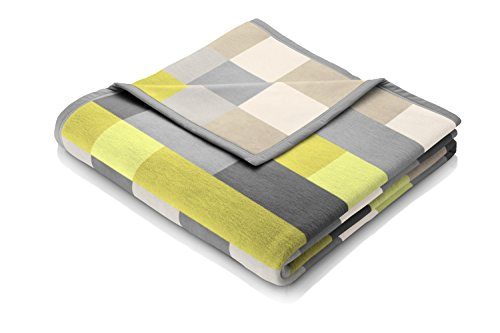 Biederlack-646637-Wohn-und-Kuscheldecke-86--Polyacryl-Dralon-Veloursband-Einfassung-150-x-200-cm-grau-gelb-Thermosoft-Top-Lime-Check-0 Biederlack-646637-Wohn-und-Kuscheldecke-86--Polyacryl-Dralon-Veloursband-Einfassung-150-x-200-cm-grau-gelb-Thermosoft-Top-Lime-Check-0