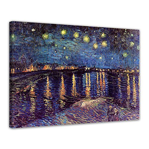Bilderdepot24-Leinwandbild-Vincent-van-Gogh-Alte-Meister-Sternennacht-ber-der-Rhne-120x90cm-fertig-gerahmt-direkt-vom-Hersteller-0 Bilderdepot24-Leinwandbild-Vincent-van-Gogh-Alte-Meister-Sternennacht-ber-der-Rhne-120x90cm-fertig-gerahmt-direkt-vom-Hersteller-0