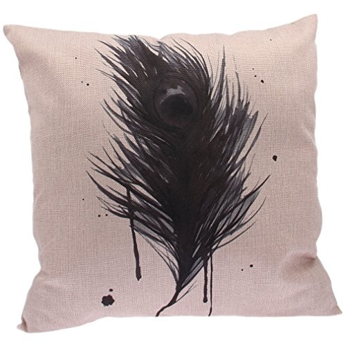 Biwinky-1stk-45x45cm-Kissen-Sofakissen-Kissenbezug-Baumwolle-Kissenhlle-Beige-Kiss-Fall-Schwarz-Pfauenfedern-0 Biwinky-1stk-45x45cm-Kissen-Sofakissen-Kissenbezug-Baumwolle-Kissenhlle-Beige-Kiss-Fall-Schwarz-Pfauenfedern-0