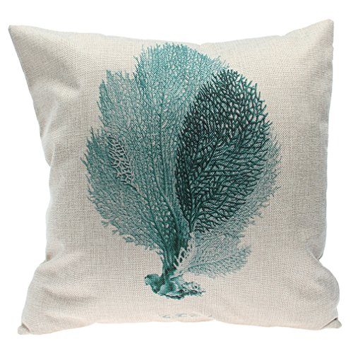 Biwinky-1stk-Baumwolle-Kissenbezug-Kissenhlle-Beige-Kiss-Fall-45x45cm-fr-Kissen-Sofakissen-Hellblau-Korallen-0 Biwinky-1stk-Baumwolle-Kissenbezug-Kissenhlle-Beige-Kiss-Fall-45x45cm-fr-Kissen-Sofakissen-Hellblau-Korallen-0