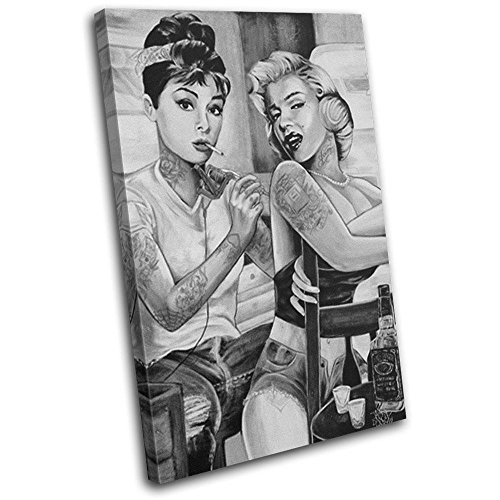 Bold-Bloc-Design-Monroe-Hepburn-Tattoo-Vintage-120x80cm-Leinwand-Kunstdruck-Box-gerahmte-Bild-Wand-hangen-handgefertigt-In-Grossbritannien-gerahmt-und-bereit-zum-Aufhangen-Canvas-Art-Print-0 Bold-Bloc-Design-Monroe-Hepburn-Tattoo-Vintage-120x80cm-Leinwand-Kunstdruck-Box-gerahmte-Bild-Wand-hangen-handgefertigt-In-Grossbritannien-gerahmt-und-bereit-zum-Aufhangen-Canvas-Art-Print-0