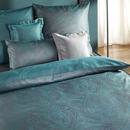 CURT-BAUER-Mako-Brokat-Damast-Bettwsche-Dehli-135x200-cm-080x080-cm-Farbe-petrol-0 CURT-BAUER-Mako-Brokat-Damast-Bettwsche-Dehli-135x200-cm-080x080-cm-Farbe-petrol-0