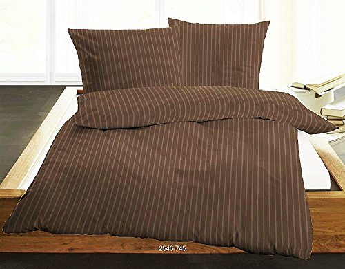 Dormisette-Uni-Satin-Streifen-Bettwsche-braun-135x200-cm-80x80-cm-0 Dormisette-Uni-Satin-Streifen-Bettwsche-braun-135x200-cm-80x80-cm-0