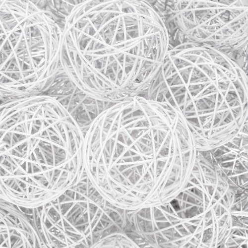 Drahtblle-Drahtkugeln-Ca-30-mm-10-Stck-Farbe-Wei-WEISS-0 Drahtblle-Drahtkugeln-Ca-30-mm-10-Stck-Farbe-Wei-WEISS-0
