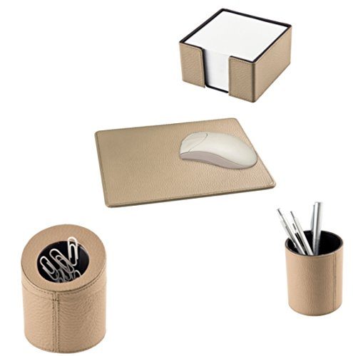 Handmade-Made-in-Germany-Schreibtischzubehr-Set-4-tlg-Farbe-sand-aus-genarbtem-Rindnappaleder-excl-Marke-EuroStyle-0 Handmade-Made-in-Germany-Schreibtischzubehr-Set-4-tlg-Farbe-sand-aus-genarbtem-Rindnappaleder-excl-Marke-EuroStyle-0