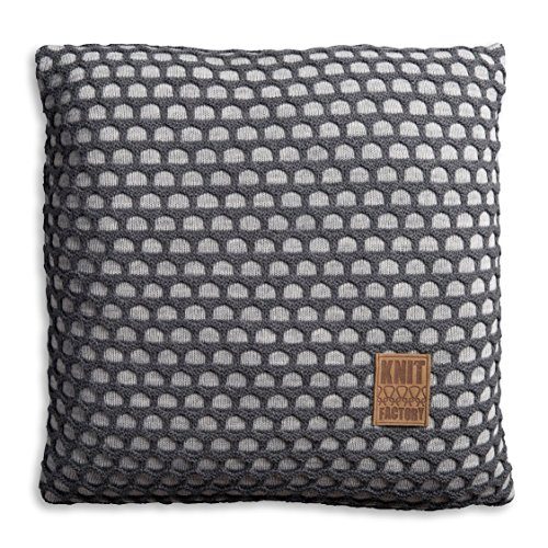 Knit-Factory-1081251-Dekokissen-Strickkissen-Mila-mit-Fllung-50-x-50-cm-grau-antra-0 Knit-Factory-1081251-Dekokissen-Strickkissen-Mila-mit-Fllung-50-x-50-cm-grau-antra-0