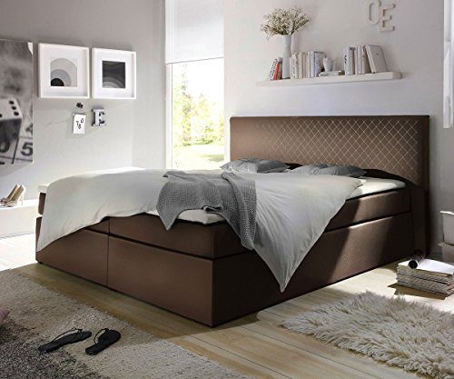 Polsterbett-Stafford-Braun-180x200-Kopfteil-abgesteppt-Boxspringbett-0 Polsterbett-Stafford-Braun-180x200-Kopfteil-abgesteppt-Boxspringbett-0