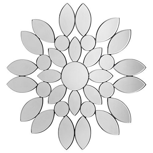 Premier-Housewares-Wandspiegel-Silber-Blte-0 Premier-Housewares-Wandspiegel-Silber-Blte-0