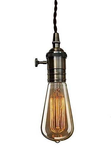 PureLumeTM-Vintage-Alt-Messing-Rendel-Schmucklampe-Pendeleuchte-Hngelampe-mit-Edison-40W-Glhbirne-0 PureLumeTM-Vintage-Alt-Messing-Rendel-Schmucklampe-Pendeleuchte-Hngelampe-mit-Edison-40W-Glhbirne-0