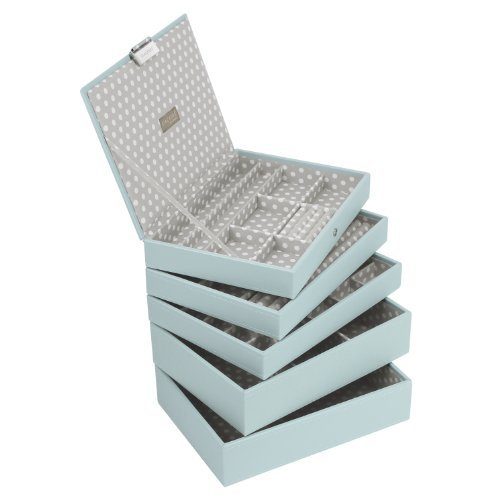 STACKERS-Set-5-klassische-Gre-Blaue-Farbe-STACKER-Set-von-5-Schmuck-Box-mit-grauem-Samt-Fertig-Futter-0 STACKERS-Set-5-klassische-Gre-Blaue-Farbe-STACKER-Set-von-5-Schmuck-Box-mit-grauem-Samt-Fertig-Futter-0