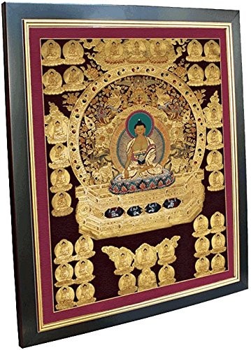 Thangka-Druck-Kunstdruck-Buddha-Reproduktion-Reproduktion-Leinwandbild-Rahmen-40x50-cm-0 Thangka-Druck-Kunstdruck-Buddha-Reproduktion-Reproduktion-Leinwandbild-Rahmen-40x50-cm-0
