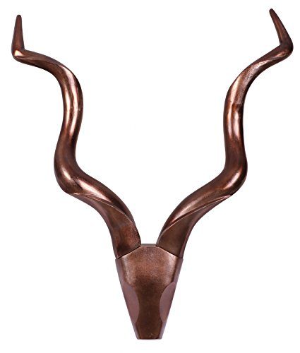 Wanddekoration-Geweih-Deer-L-80-cm-Aluminium-Bronze-Aluminium-B80xT10xH110-0 Wanddekoration-Geweih-Deer-L-80-cm-Aluminium-Bronze-Aluminium-B80xT10xH110-0