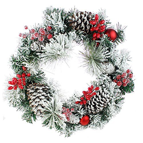 Weihnachtskranz-Trkranz-mit-Tannenzapfen-Beeren-Schnee-38cm-0 Weihnachtskranz-Trkranz-mit-Tannenzapfen-Beeren-Schnee-38cm-0