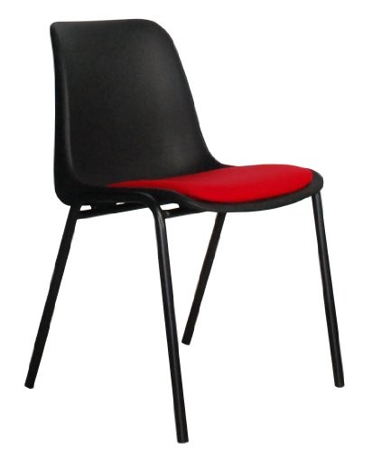 Zuiver-Stuhl-Back-to-GYM-SchwarzRot-0 Zuiver-Stuhl-Back-to-GYM-SchwarzRot-0